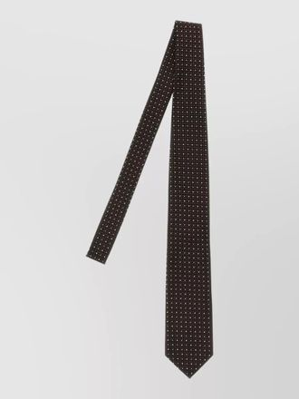 Tom Ford silk tie slim width pointed tip patterned