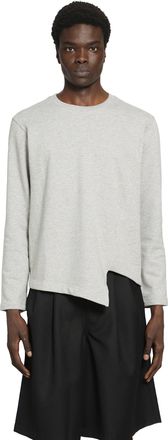 Comme Des Gar&ccedil;ons Cut-Out Long Sleeve T-Shirt in Cotton