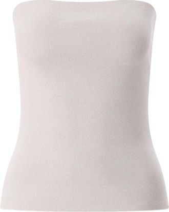 Sminfinity Strapless Tube Top - Dames - Tops zonder mouwen - Beige - XS - Linnen - Tops