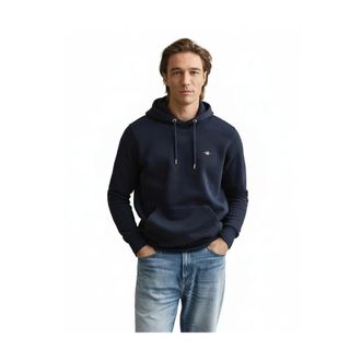 GANT Heren, Sweatshirts & Hoodies, Blauw, Maat: XL Katoen
