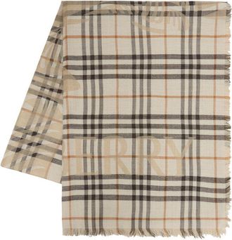 Burberry Mu Ekd Check Scarf