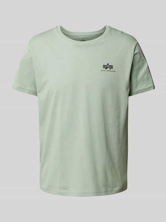 Alpha Industries Alpha Industries T-Shirt mit Label-Print in Lind, Gr&ouml;&szlig;e S