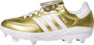 adidas Samba TPU Baseball Cleats Cloud White Gold Metallic KH6093