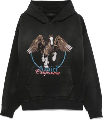 Amiri Felpa Pegasus con cappuccio - Nero