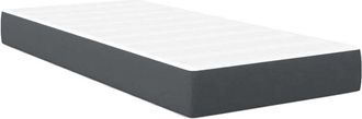 vidaXL Vidaxl - Bed Mattress with Mattress Grey 90 x 200 cm Fabric