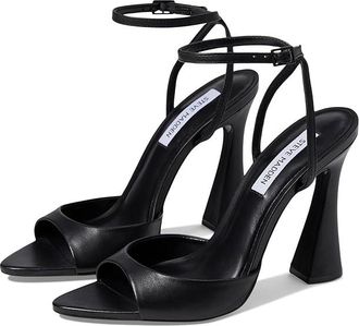 Steve Madden Beki Womens Sandals Black Leather : 8.5 M