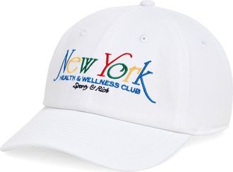 Sporty & Rich New York 94 Embroidered Baseball Cap in Open White at Nordstrom