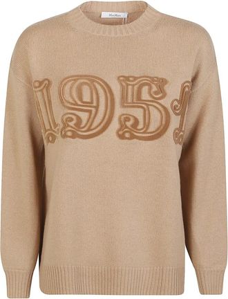 Max Mara Fido Sweater - Dames - Ronde hals truien - Bruin - XS - Truien & Vesten