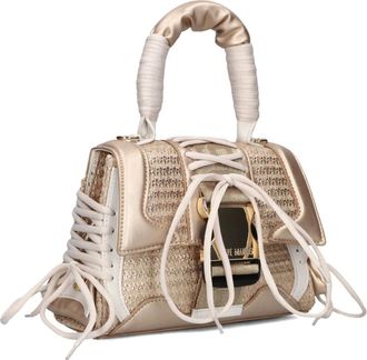 Steve Madden Tassen, Dames, Bruin, ONE Size, Katoen, Gouden Schoudertas Bdiego