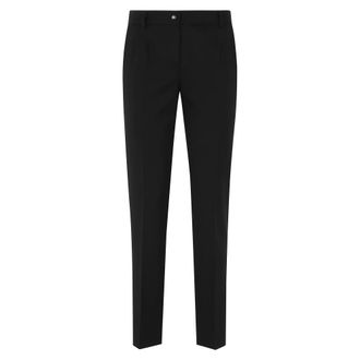 Dolce & Gabbana Dames, Broeken, Zwart, Maat: M Wol