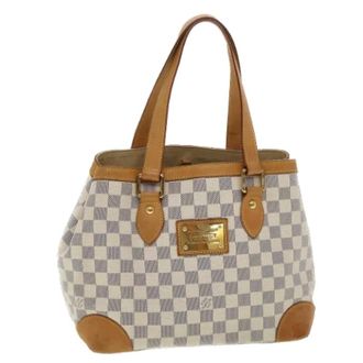 Louis Vuitton Pre-owned Handbags, female, White, Size: ONE SIZE Pre-owned Vintage Canvas Handbag