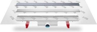 Roca In-drain X3 - Juego De Desag&uuml;e Con Soporte Para Placa De Cer&aacute;mica (no Inclu&iacute;da) Y Tela Geotextil Premontada