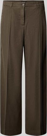 Cambio Cambio Leinenhose mit Eingrifftaschen Modell ADRIENNE in Oliv, Gr&ouml;&szlig;e 32