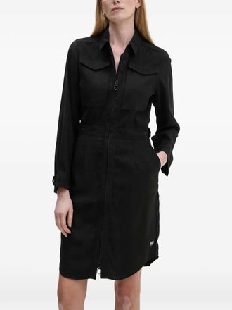 G-Star zip pockets mini dress - Black