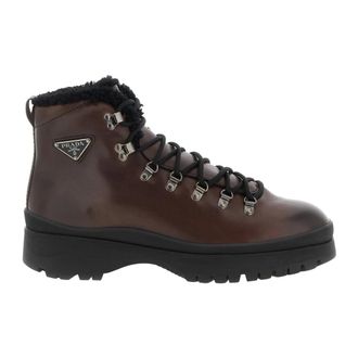 Prada Botas Brixxen de Piel - Shoes - Hombre - Marr&oacute;n - 43 EU