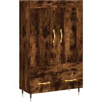 vidaXL Highboard Smoked Oak 69.5x31x115 cm Engineered Wood Vidaxl