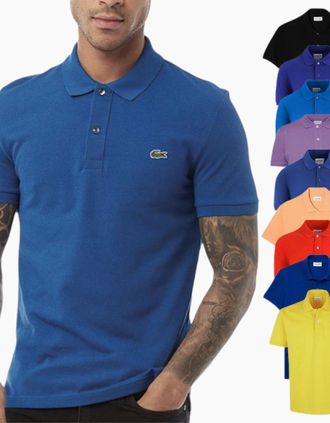 Lacoste Mens Lacoste L1212 Mens Polo Shirts Collared Classic Fit Summer Golf Sports Top - Green - Size: 34