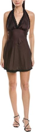 WeWoreWhat Weworewhat Halter Lace Mini Dress