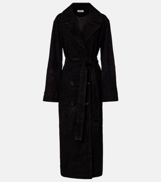 Róhe Róhe Suede wrap coat