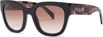 Prada Round-frame Sunglasses - Black - One Size
