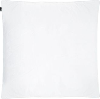 Beliani Almohada De Algod&oacute;n Blanco Plum&oacute;n Plumas De Pato 80 X 80 Cm Alta Medio Suave Descanso Feldberg