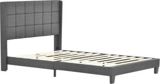 Urban Meuble Cama doble con cabecero de 140x200 cm (con colch&oacute;n) en gris
