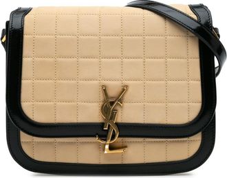Saint Laurent Pre-owned Saint Laurent Medium Quilted Suede Monogram Solferino Crossbody Ladies 85FRPX62BF5W7VUS