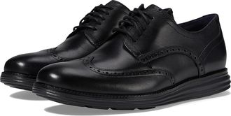 Cole Haan Originalgrand Shortwing Oxford Mens Shoes Black/Black : 8.5 W - Wide, Leather/Nubuck