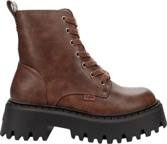 Buffalo Schoenen, Dames, Bruin, 40 EU, Leer, Aspen Lace Up