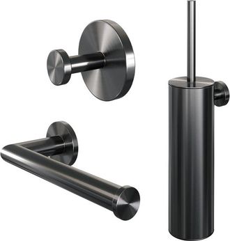 Marcel Breuer Gunmetal Edition Toilet Accessoireset - 3-delig - PVD - geborsteld gunmetal