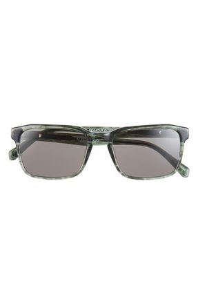 Eyebobs Seymour Glass 52mm Polarized Rectangular Sunglasses in Thyme /Basil /Polarized Grey at Nordstrom
