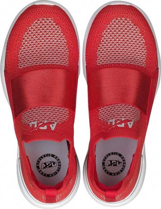 Athletic Propulsion Labs Mens Techloom Bliss Sneaker In Red/metallic Silver/white