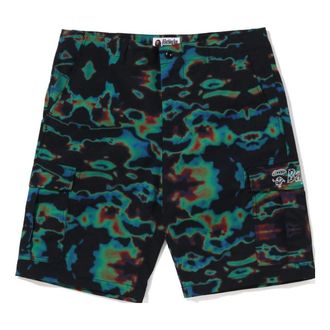 A Bathing Ape SS23 Thermography Cargo Shorts Black 1J30-153-013