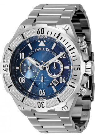 Invicta IN-40507 Mens Aviator Watch - Silver - One Size