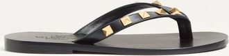 Valentino Garavani Rockstud Calfskin Thong Sandal 05mm Wo