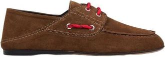 Sandro Suede lace-up boat shoes in Brown at Nordstrom, Size 35