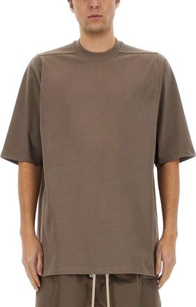Rick Owens Brown Crew Neck T-Shirt