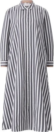 Xirena Kleedjes, Dames, Grijs, L, Katoen, Overhemdjurken