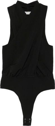 SIMKHAI Tops, Dames, Zwart, S, Polyester, Juno Gebreide Halter Bodysuit