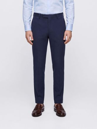 Pantaloni Torino Pantaloni chino slim fit in gabardine con chiusura decentrata