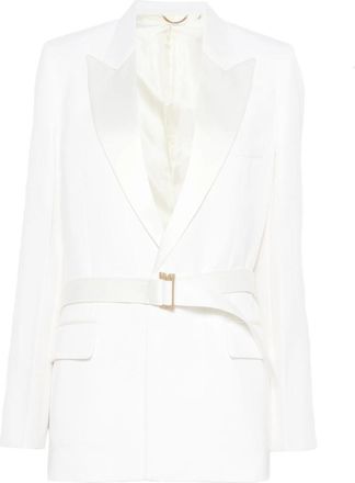 Victoria Beckham Belted Lapel Blazer