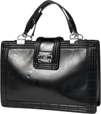Chanel Pre-owned Boy Chanel Schoudertas - Dames - Vintage Handtas - Zwart - ONE Size - Leer - Vintage