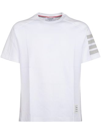 Thom Browne Minimalist White Milano Cotton Tee