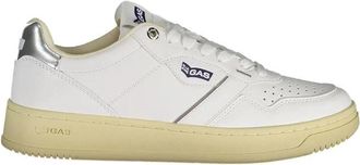 Gas Witte Leren Sportschoen met Logo - Dames - Sneakers - Wit - 35 EU - Schoenen