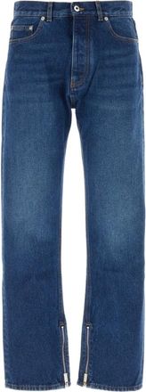 Off-white Arrow Tab Zip Skate Jeans - Heren - Regular Fit Jeans - Blauw - W32 - Katoen - Jeans