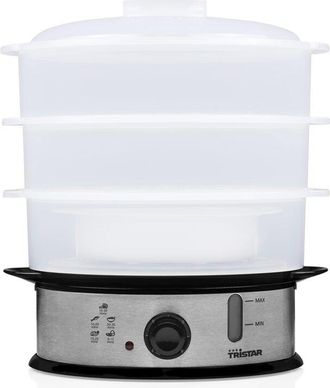 Tristar VS-3914 Vaporiera acciaio inox, Nero - Tristar