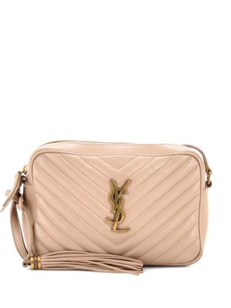 Saint Laurent Lou Camera Bag Matelasse Chevron Leather Small crossbody bag - Toni neutri