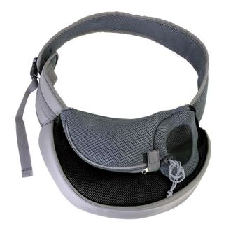 OEM Bolso Bandolera Negro Port&aacute;til Para Mascotas, Gatos Y Perros Bolsa Transportadora Para Perros Bolso De Hombro Mochila Pectoral De Malla Transpirable P