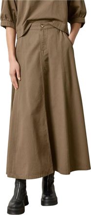 Lilla P Seamed Maxi Skirt In Parsley