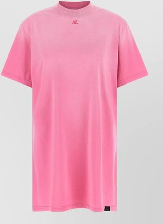 Courr&egrave;ges cotton mini t-shirt dress